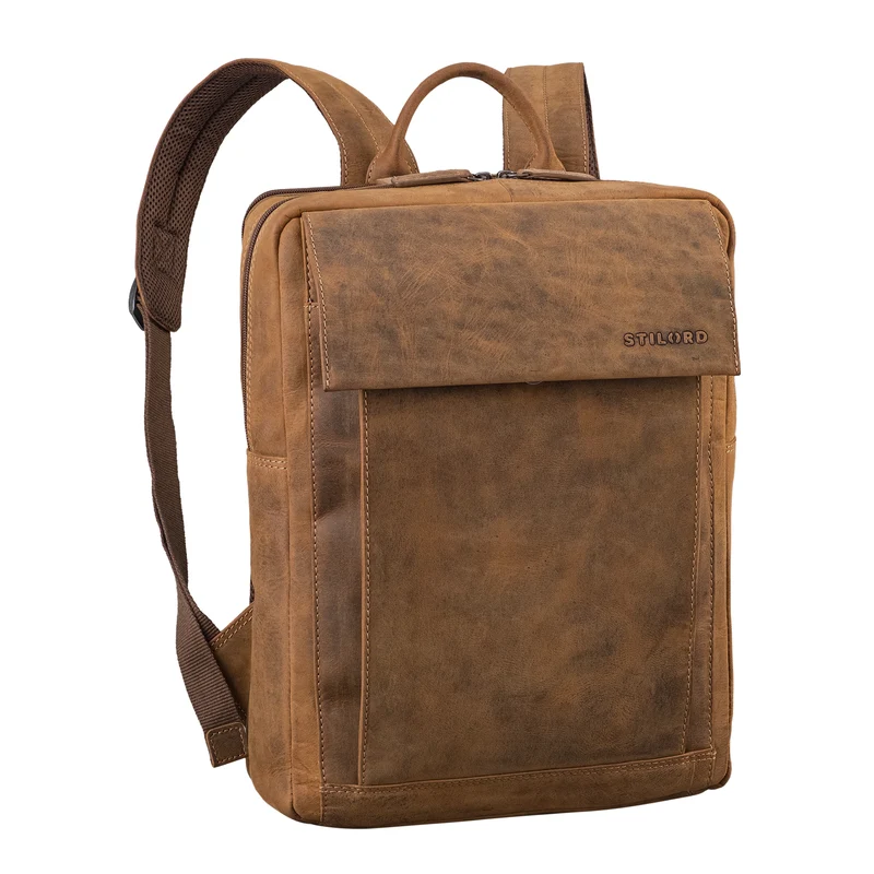 "Eliano" Echt Lederrucksack Damen Herren mit Laptopfach 15 - 16 Zoll