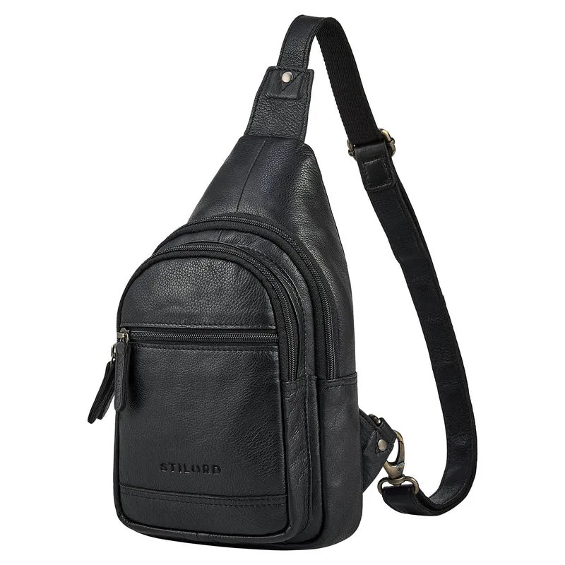 "Torino" Stylishe Sling Bag Herren Leder Crossbody Bab für Tablet 8,3 Zoll