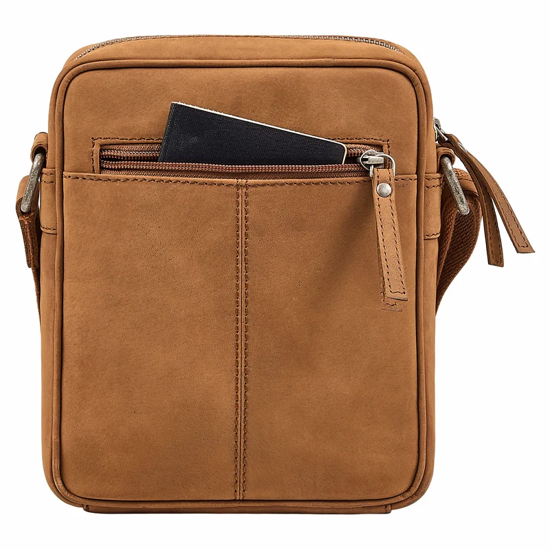 "Nilo" Elegante Umhängetasche Herren Klein Leder für Tablet 8,3 Zoll