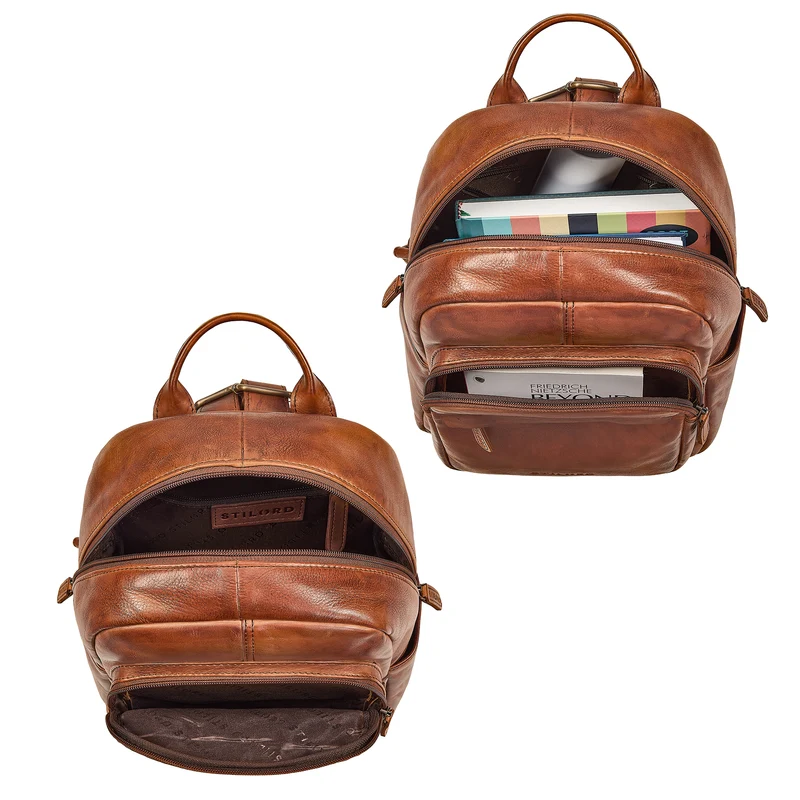 "Dolores" Lederrucksack Damen Echtleder Klein