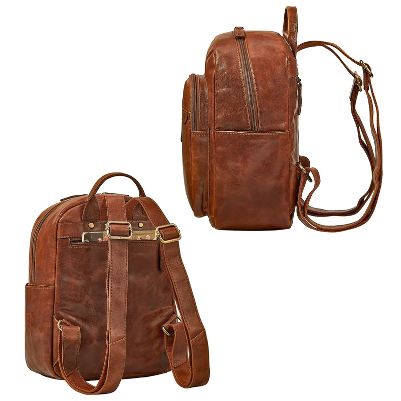 "Dolores" Lederrucksack Damen Echtleder Klein