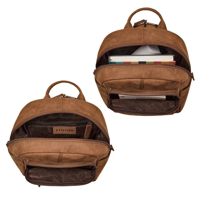 "Dolores" Lederrucksack Damen Echtleder Klein