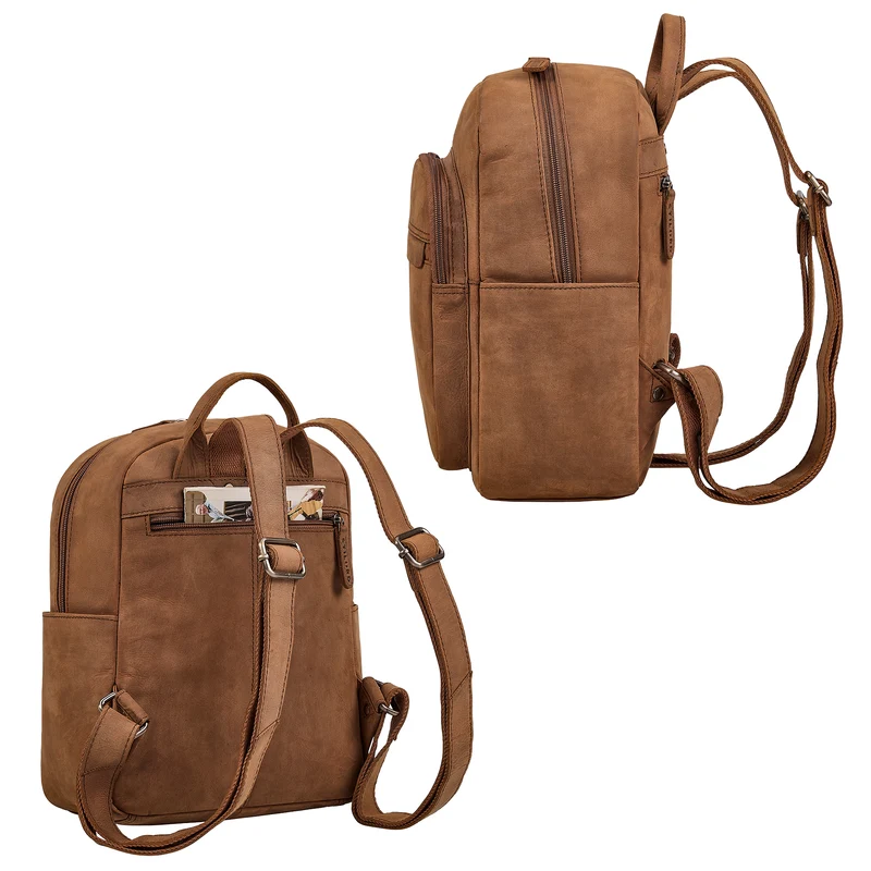 "Dolores" Lederrucksack Damen Echtleder Klein