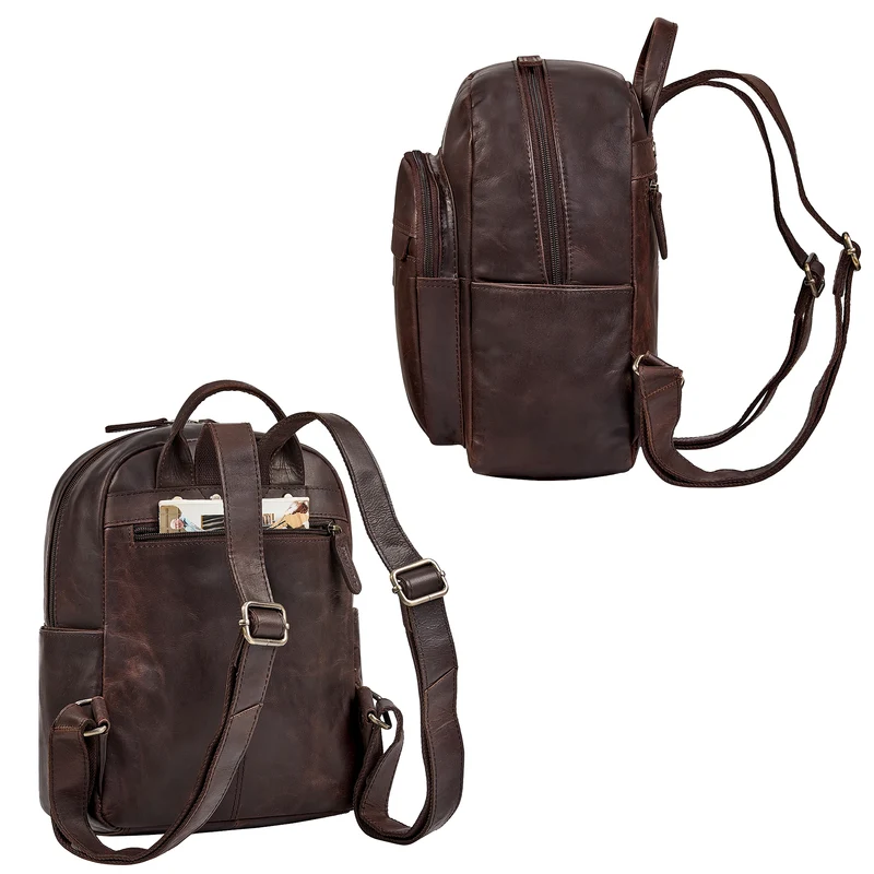 "Dolores" Lederrucksack Damen Echtleder Klein