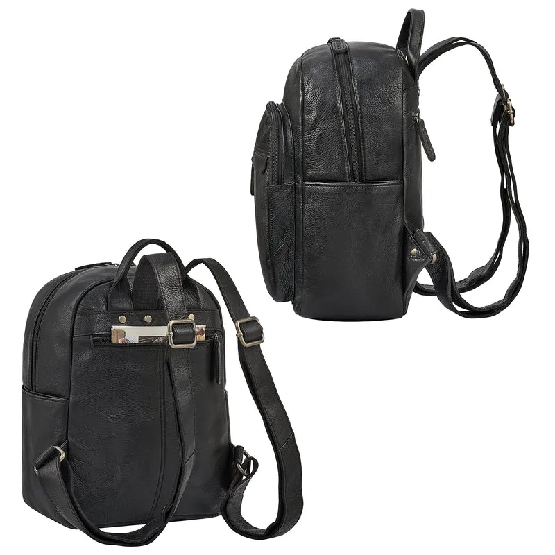 "Dolores" Lederrucksack Damen Echtleder Klein