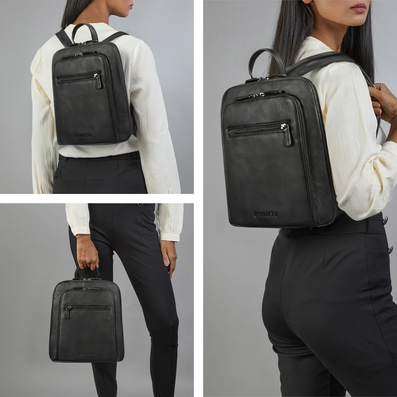 "Millie" Kleiner Echtleder City Rucksack für Damen