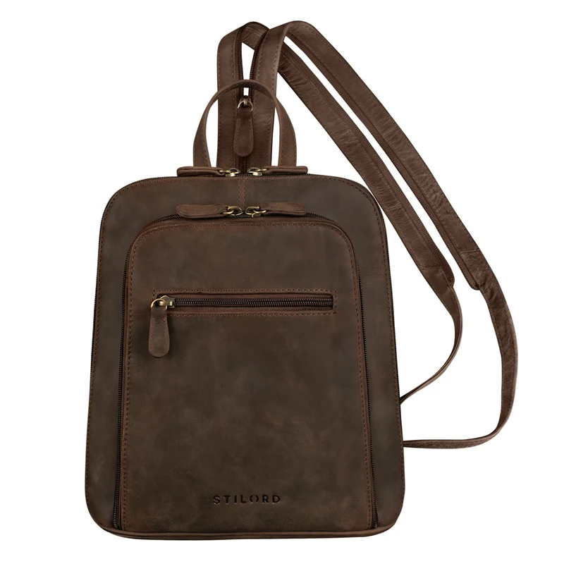 "Millie" Kleiner Echtleder City Rucksack für Damen