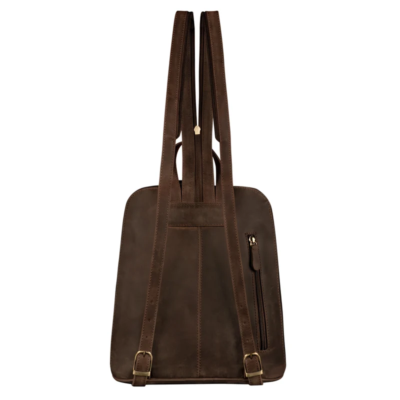 "Millie" Kleiner Echtleder City Rucksack für Damen