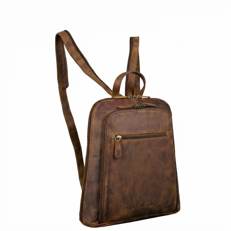 "Millie" Kleiner Echtleder City Rucksack für Damen