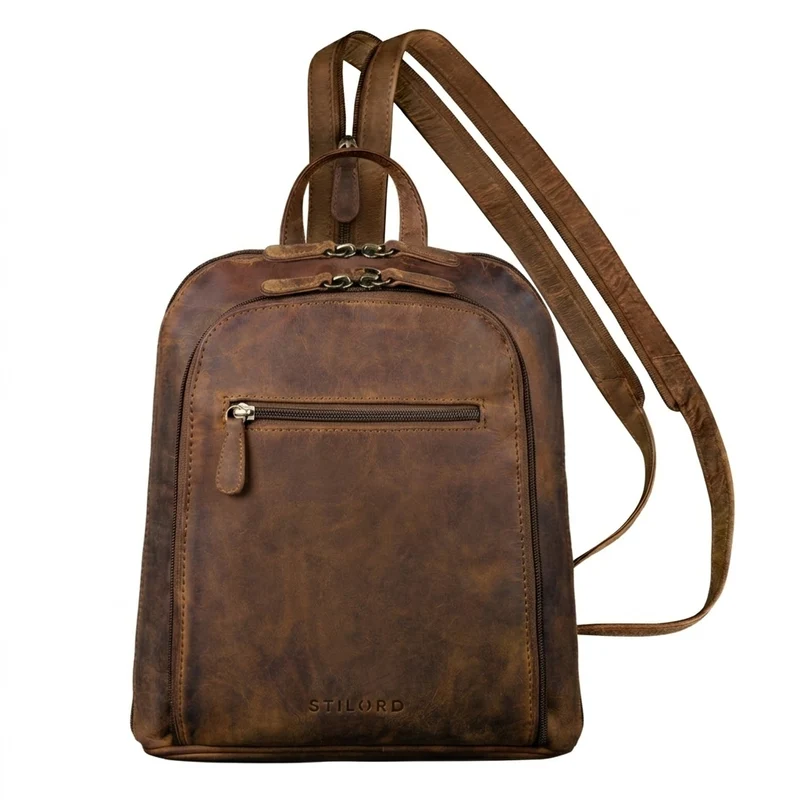 "Millie" Kleiner Echtleder City Rucksack für Damen