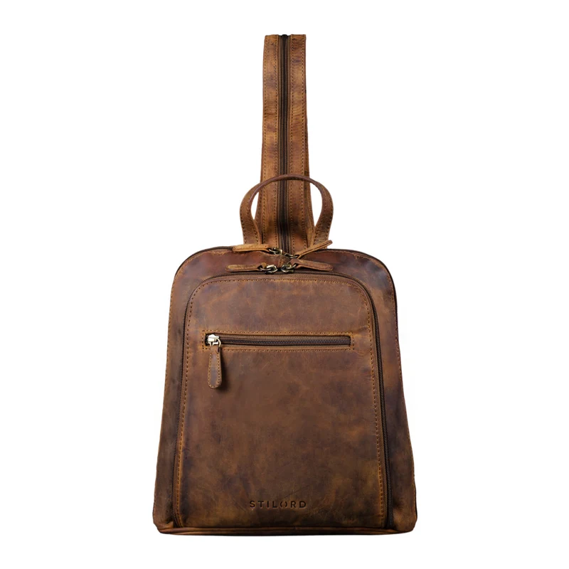 "Millie" Kleiner Echtleder City Rucksack für Damen