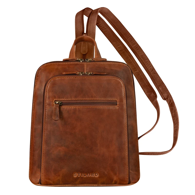 "Millie" Kleiner Echtleder City Rucksack für Damen