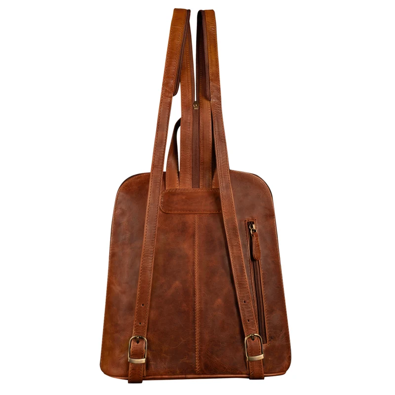 "Millie" Kleiner Echtleder City Rucksack für Damen