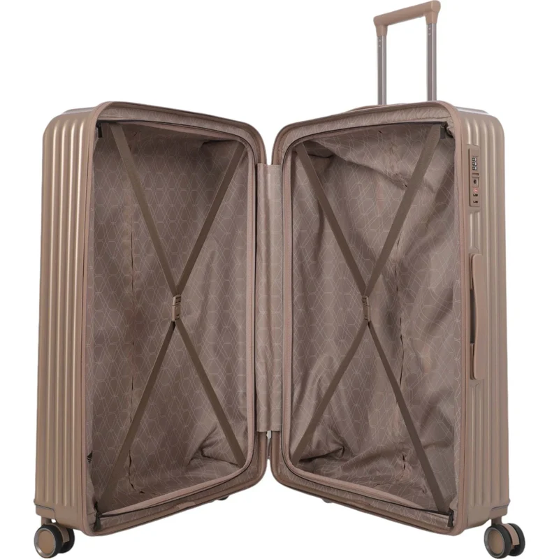 Travelite Paros 4-Rad Trolley L 76 cm -Cappuccino