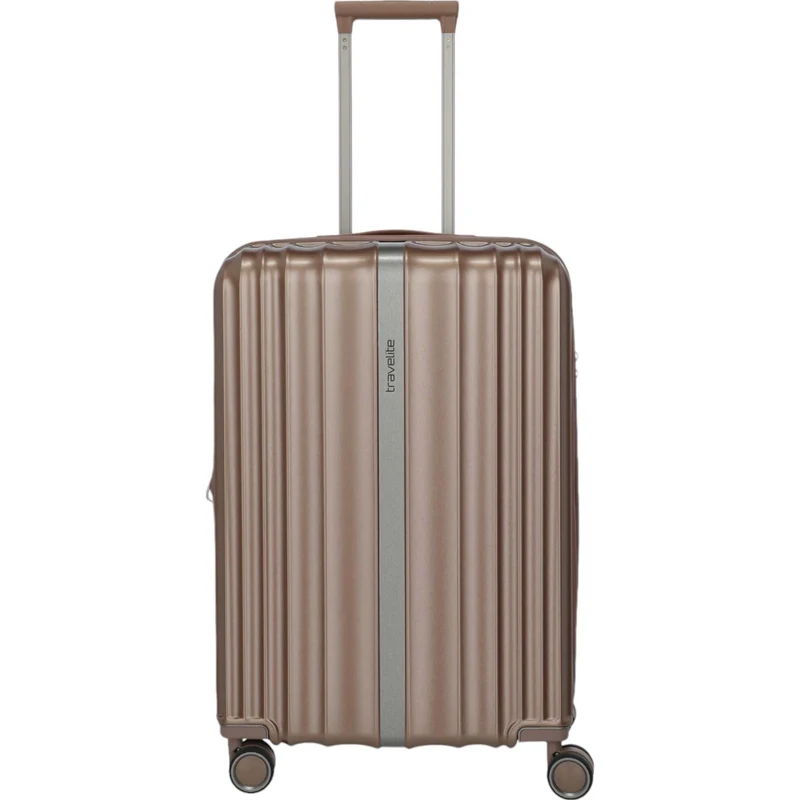 Travelite Paros 4-Rad Trolley M 65 cm -Cappuccino