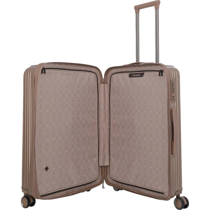 Travelite Paros 4-Rad Trolley M 65 cm -Cappuccino