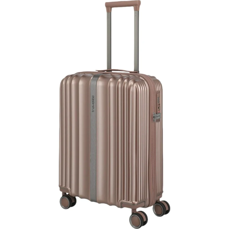 Travelite Paros 4-Rad Bordtrolley S 55 cm -Cappuccino