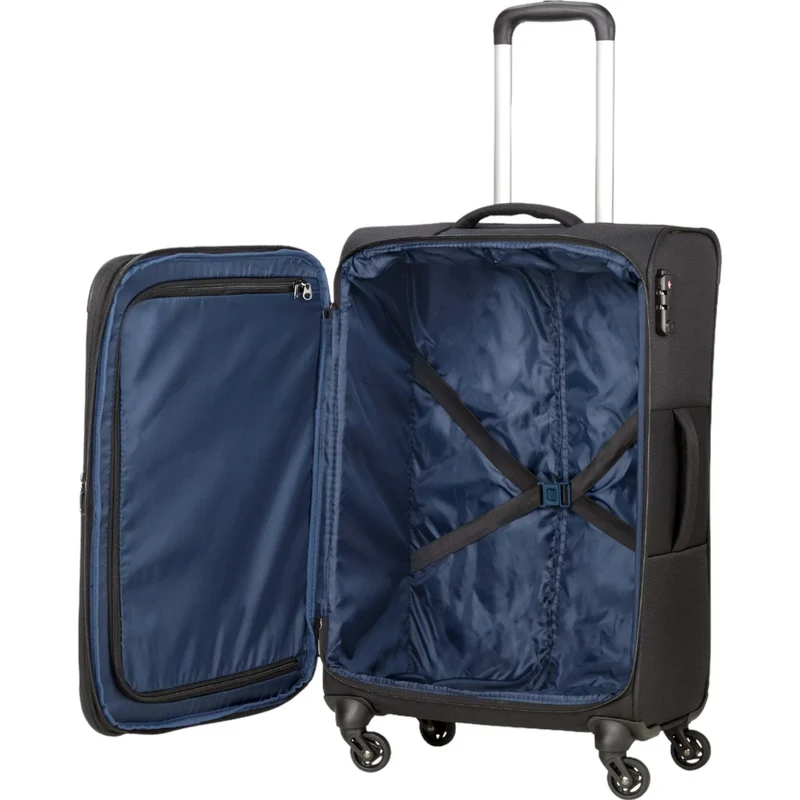 paklite Valencia 4-Rad-Trolley M 68 cm -Schwarz