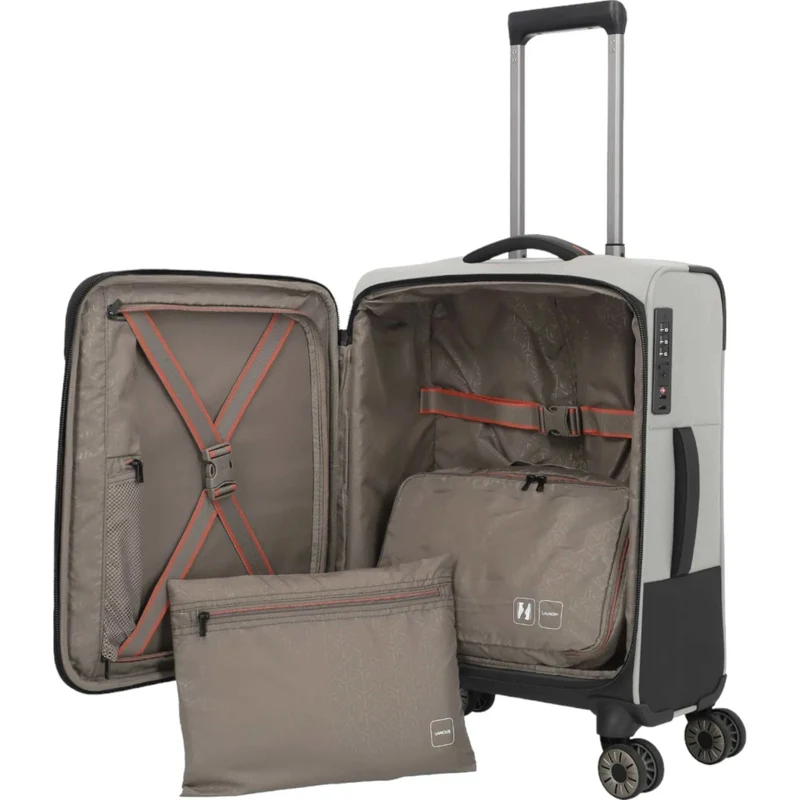 Travelite Crosslite 4-Rollen-Kabinentrolley S 55 cm -Natur