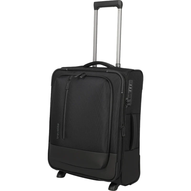 Travelite Crosslite 2-Rollen-Kabinentrolley S 54 cm -Schwarz