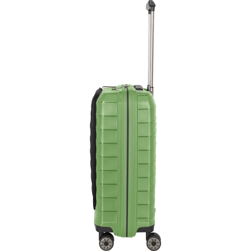 Travelite Mooby 4-Rollen-Handgepäcktrolley mit Vortasche 55 cm -Grün