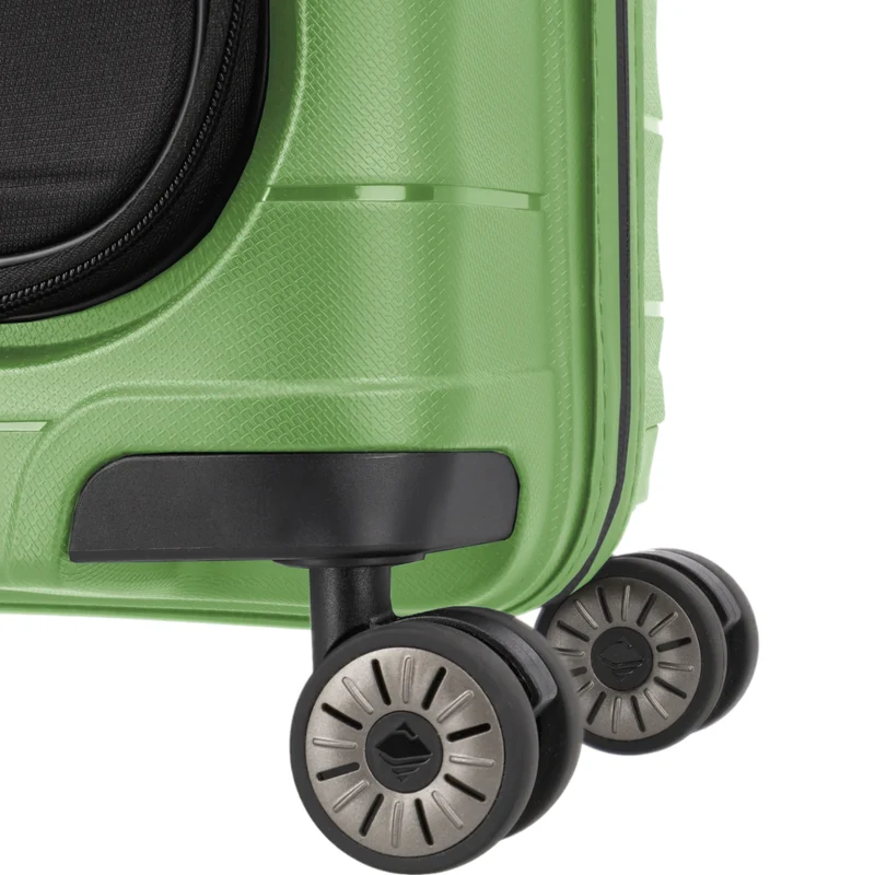 Travelite Mooby 4-Rollen-Handgepäcktrolley mit Vortasche 55 cm -Grün