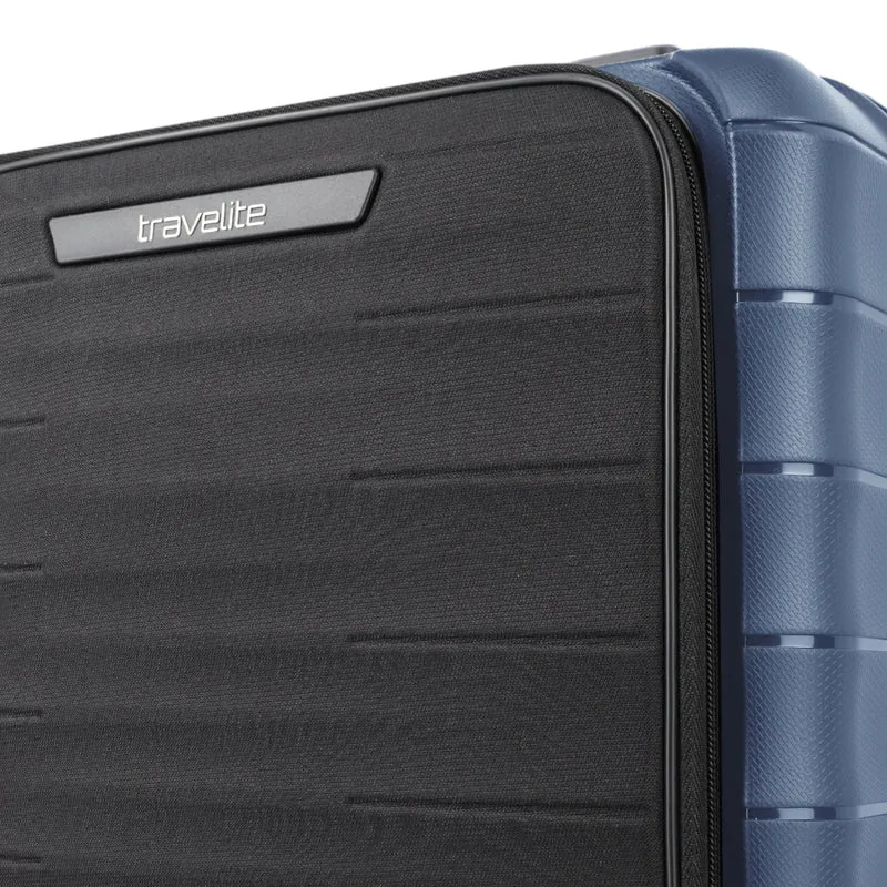 Travelite Mooby 4-Rollen-Handgepäcktrolley mit Vortasche 55 cm -Marine