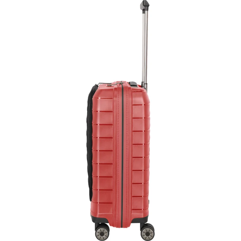Travelite Mooby 4-Rollen-Handgepäcktrolley mit Vortasche 55 cm -Rot