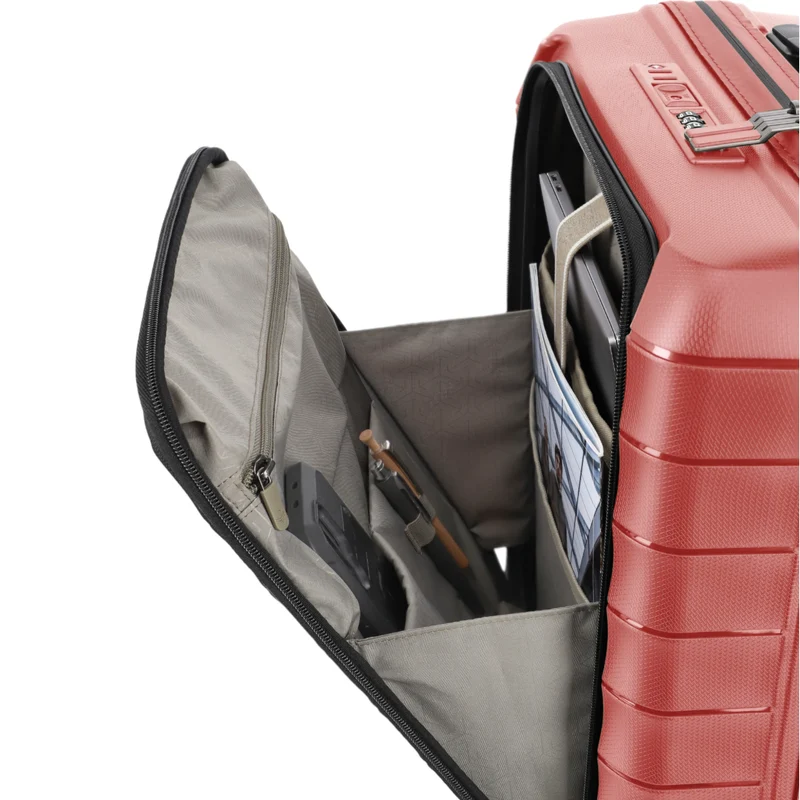 Travelite Mooby 4-Rollen-Handgepäcktrolley mit Vortasche 55 cm -Rot