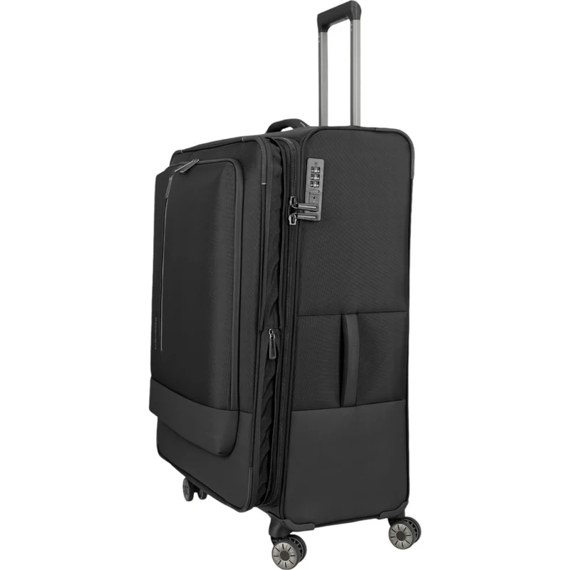 Travelite Crosslite 4-Rollen-Trolley XL 81 cm -Schwarz