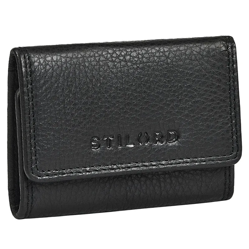 "London" Mini Portemonnaie Damen Klein Leder Geldbörse Herren RFID
