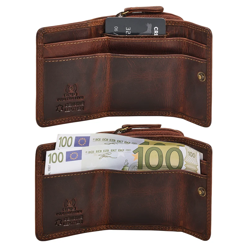 "Suki" Kleines Portemonnaie Damen Leder mit RFID-Schutz