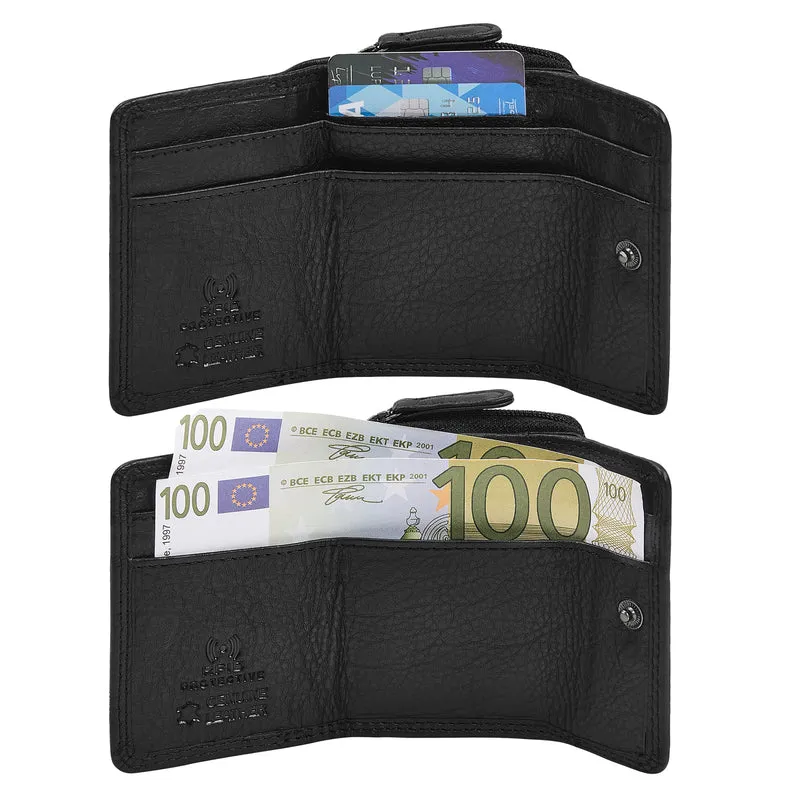 "Suki" Kleines Portemonnaie Damen Leder mit RFID-Schutz
