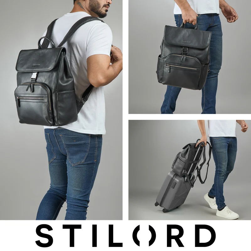 "Santino" Großer Vintage Leder-Rucksack 15.6 - 16 Zoll für Damen & Herren