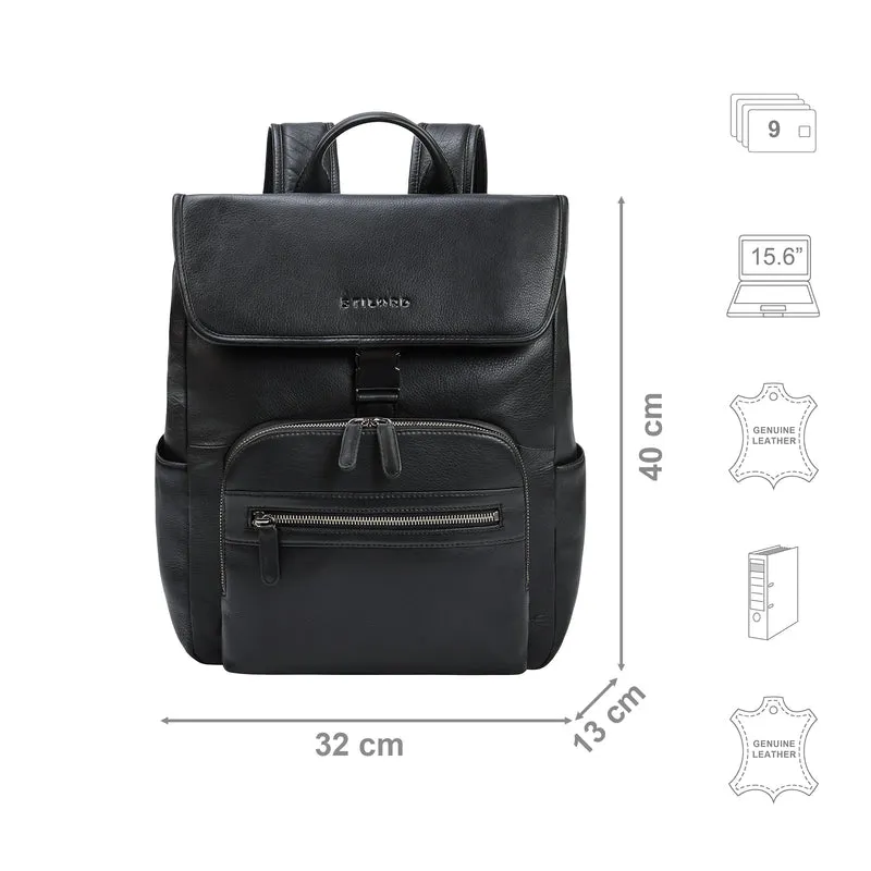 "Santino" Großer Vintage Leder-Rucksack 15.6 - 16 Zoll für Damen & Herren