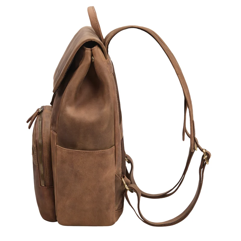 "Santino" Großer Vintage Leder-Rucksack 15.6 - 16 Zoll für Damen & Herren