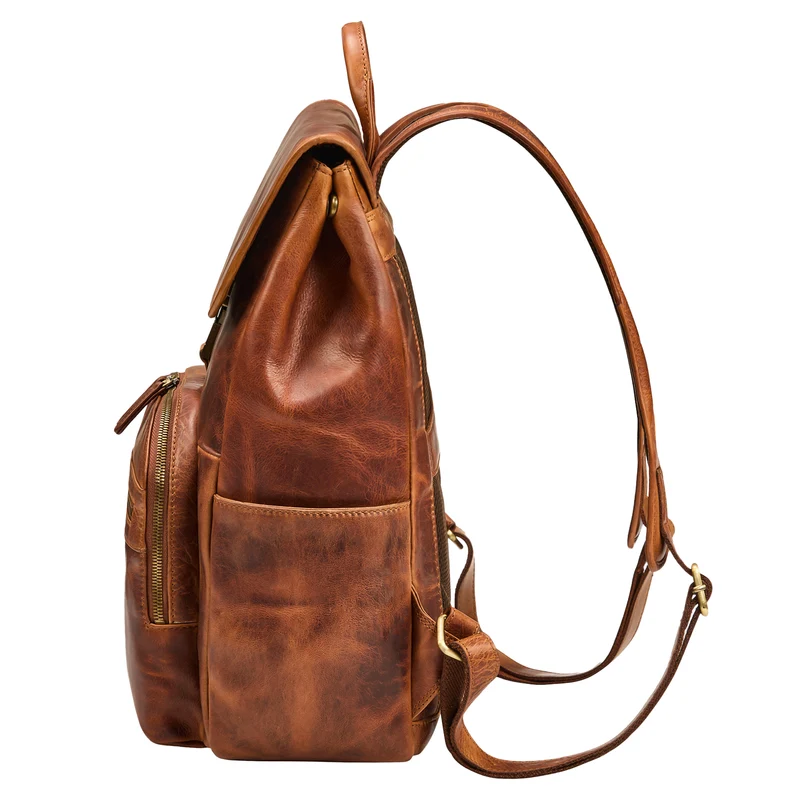 "Santino" Großer Vintage Leder-Rucksack 15.6 - 16 Zoll für Damen & Herren