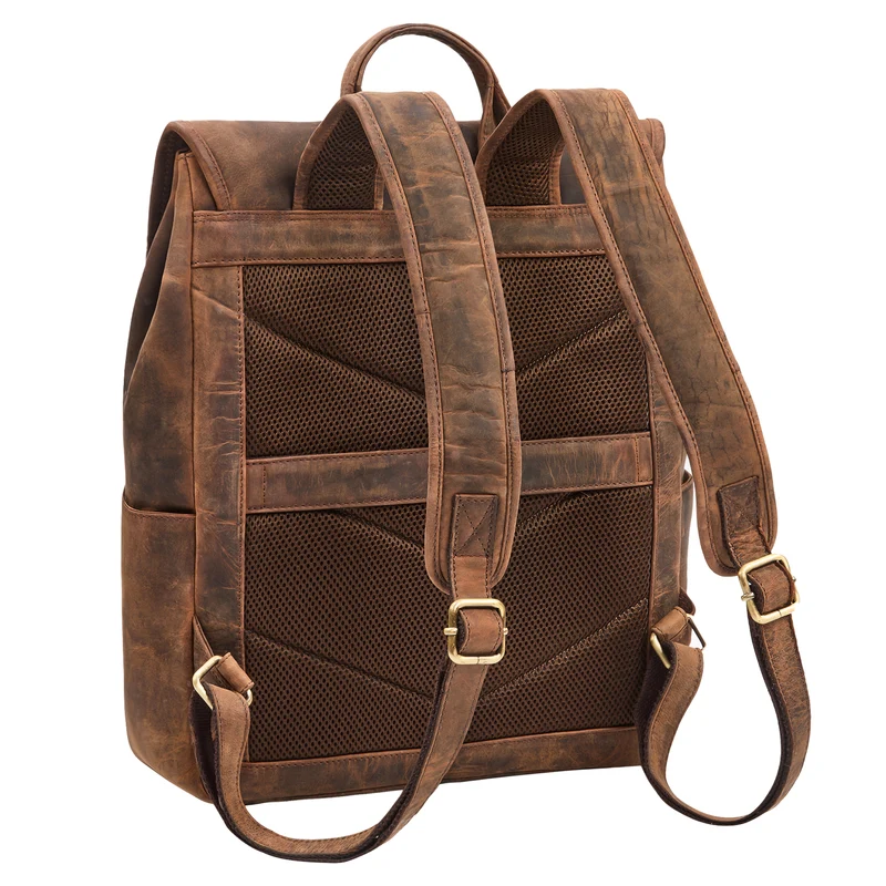 "Santino" Großer Vintage Leder-Rucksack 15.6 - 16 Zoll für Damen & Herren