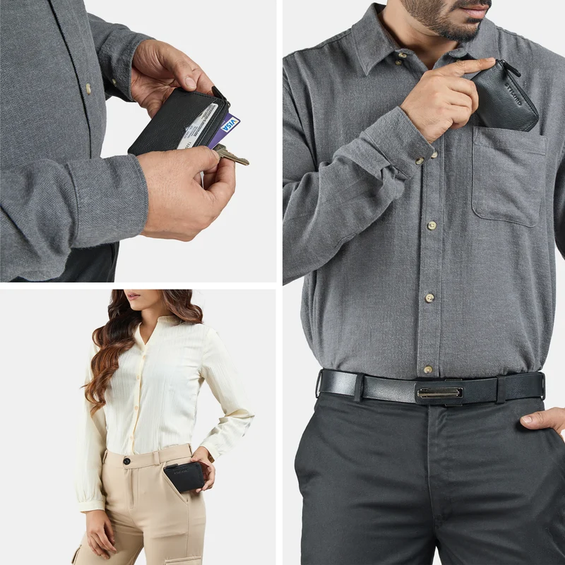 "Keyon" Elegante Schlüsseltasche Leder Herren Schlüsseletui Damen