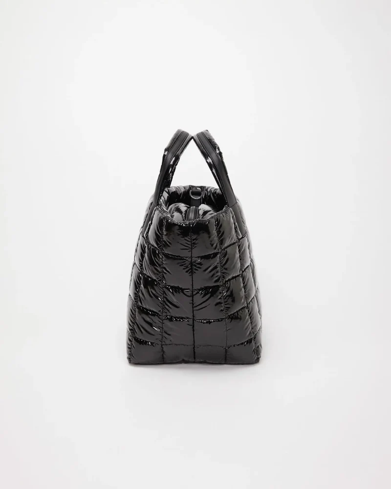 Porter Tote Medium Black Vinyl