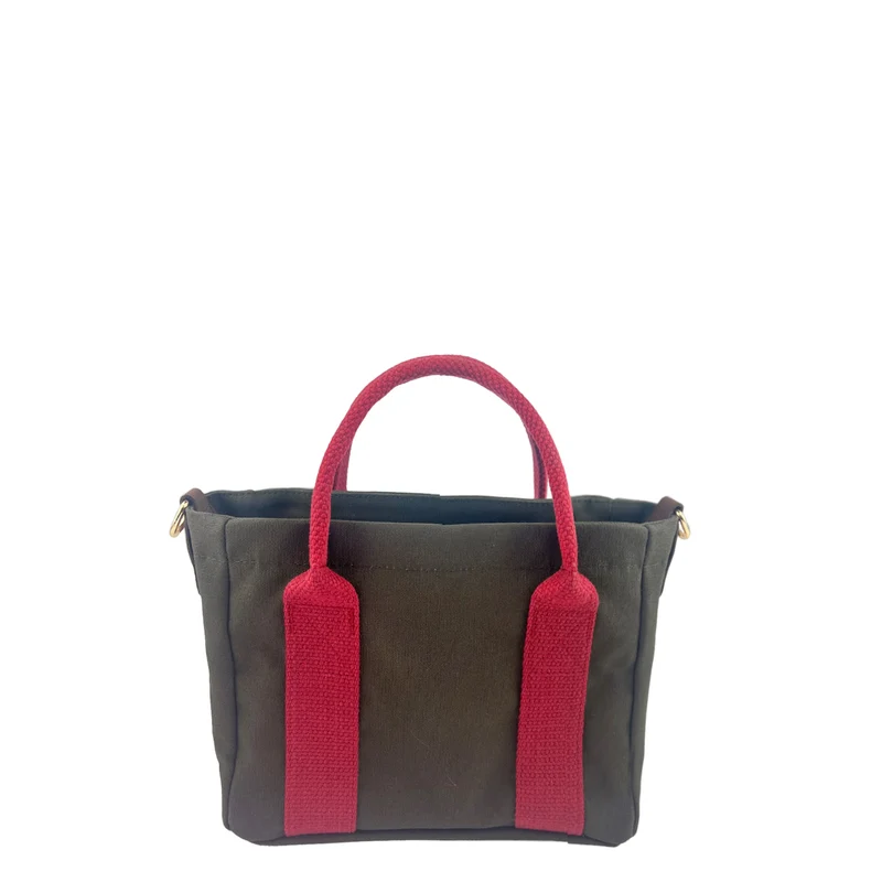 MINI Bag KHAKI & Bordeaux