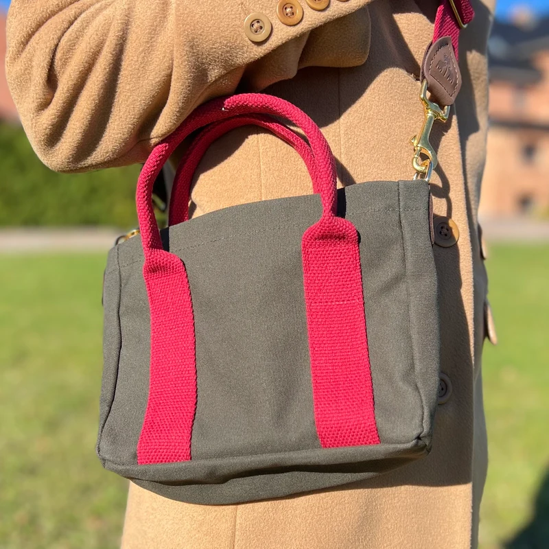 MINI Bag KHAKI & Bordeaux