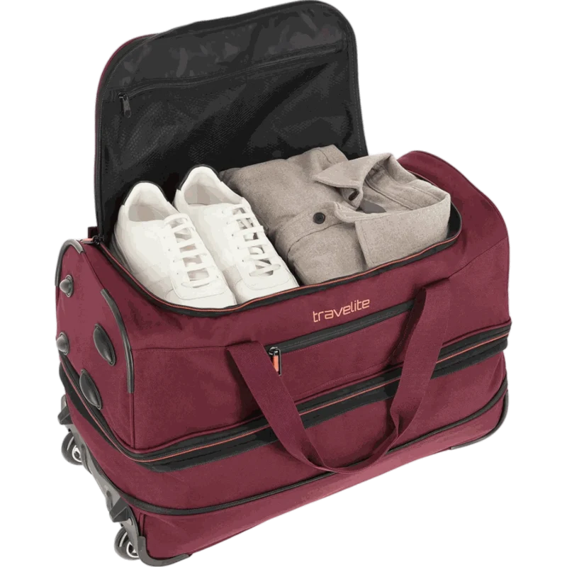 Travelite Basics Rollenreisetasche 55 cm -Bordeaux