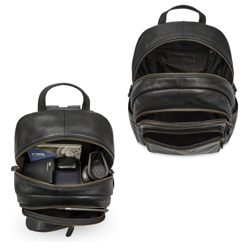 "Bea" Lederrucksack Damen Echtleder Elegant Cityrucksack mittelgroß