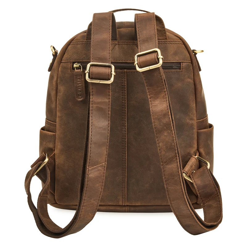 "Regina" 2-in-1 Rucksack-Tasche 2 in 1 Damen Echt Leder Klein