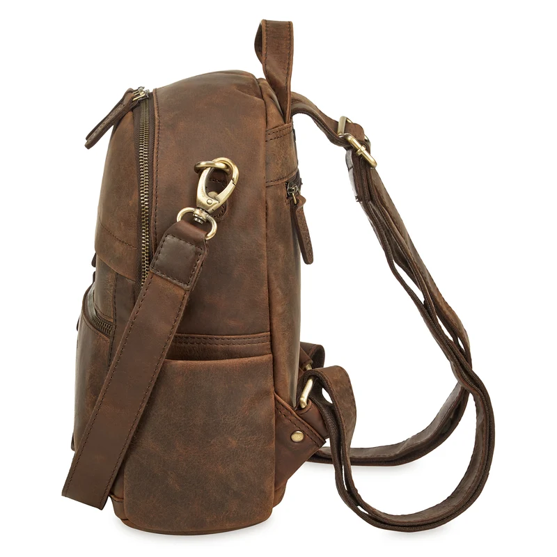 "Regina" 2-in-1 Rucksack-Tasche 2 in 1 Damen Echt Leder Klein