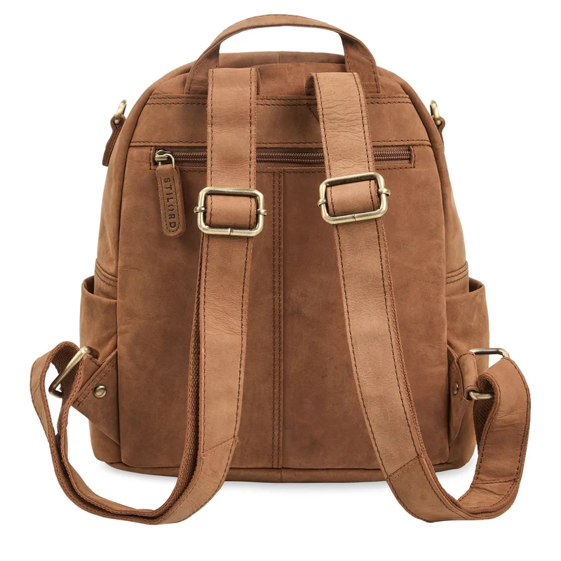 "Regina" 2-in-1 Rucksack-Tasche 2 in 1 Damen Echt Leder Klein