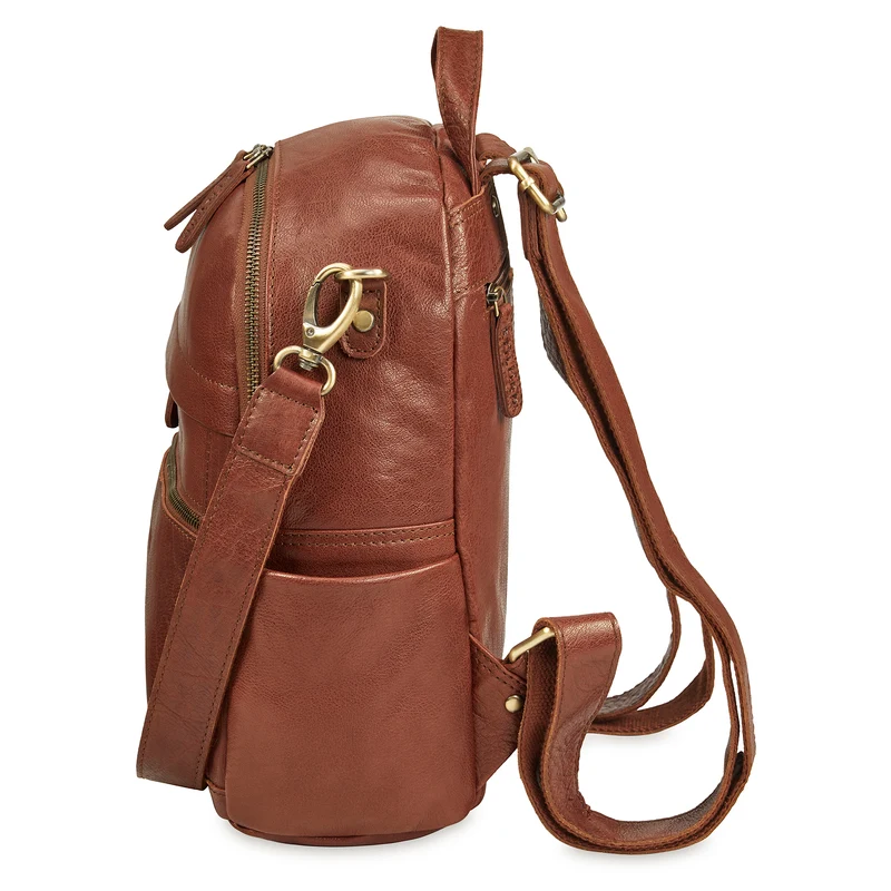 "Regina" 2-in-1 Rucksack-Tasche 2 in 1 Damen Echt Leder Klein