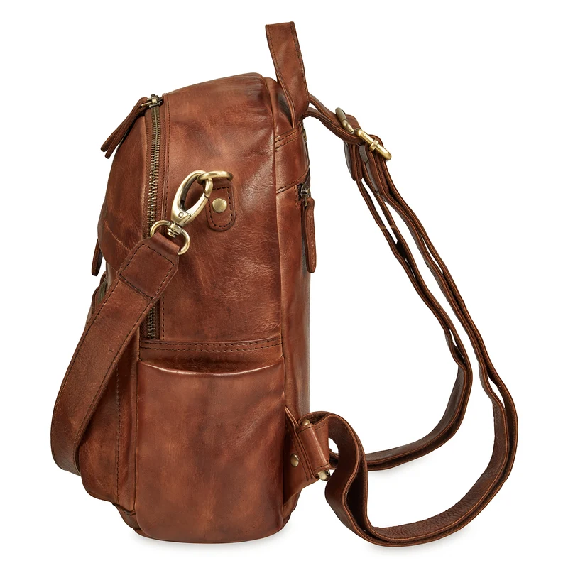 "Regina" 2-in-1 Rucksack-Tasche 2 in 1 Damen Echt Leder Klein