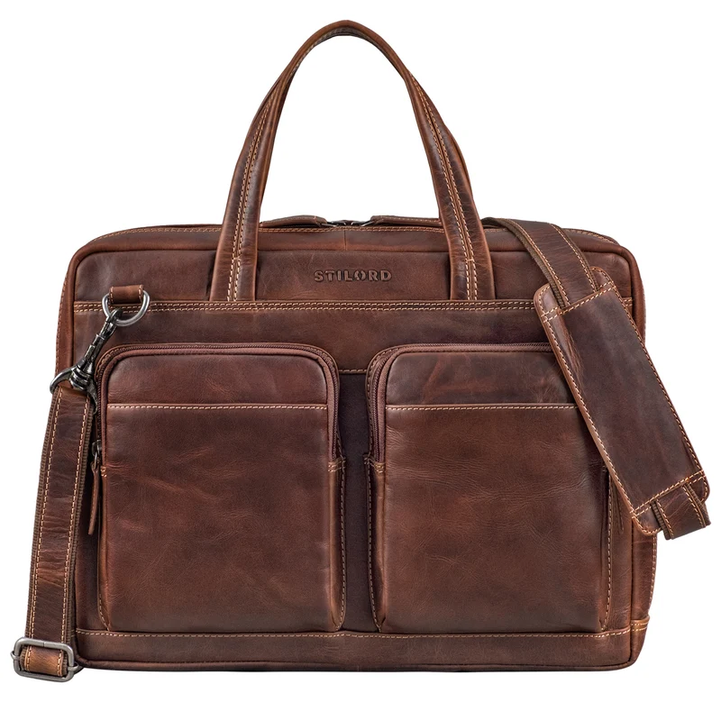 "Erwin" Große Echtleder Laptoptasche 16 Zoll für Herren & Damen